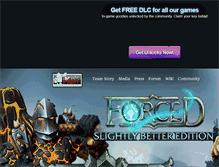 Tablet Screenshot of forcedthegame.com